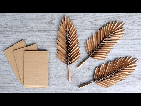 CARDBOARD REALISTIC LEAVES | DIY Home Decor Ideas | Paper Leaves | Arts & Crafts